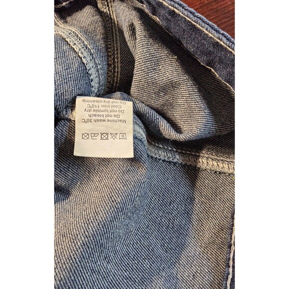 1NWOT Size Large Allegra K Flap Pocket Button Denim Jacket Vest - Picture 7 of 11